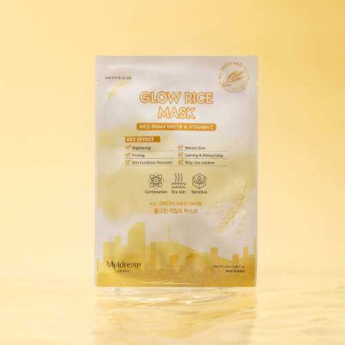 MASCHERA ALL GREEN MILD GLOW RICE
